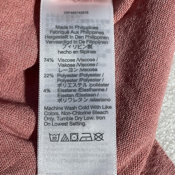 Madewell Plus Dreamiest Knit Long-Sleeve Tee Soft Pink dusty rose coral - Picture 7 of 10